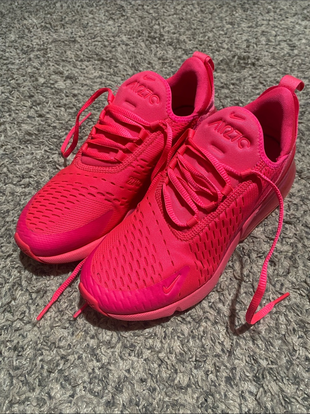 Nike Women’s Air Max 270 Bright Pink Athletic Sneakers